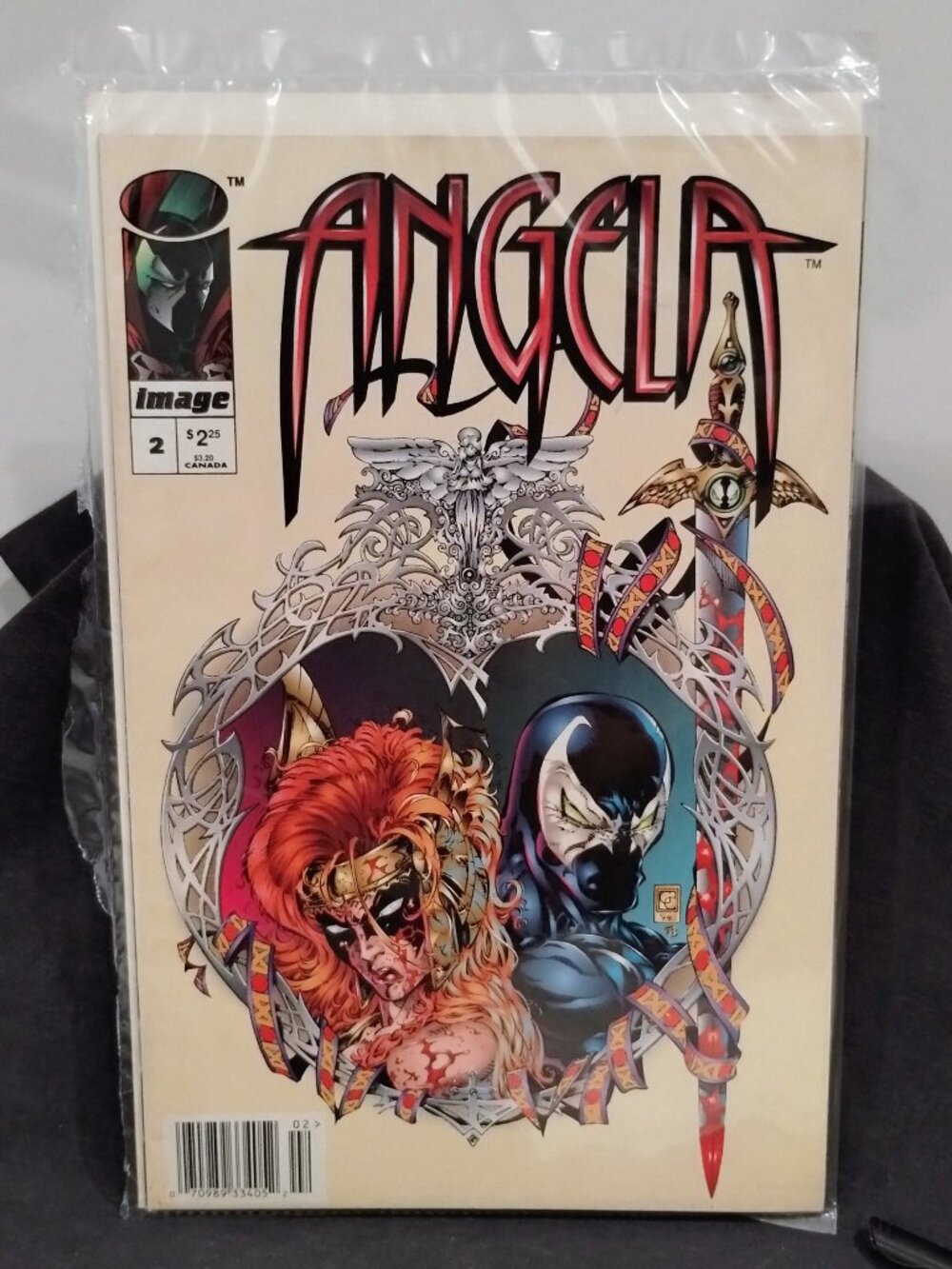 Angela #2 Image Comics 1995 - Neil Gaiman Greg Capullo - Spawn Appearance